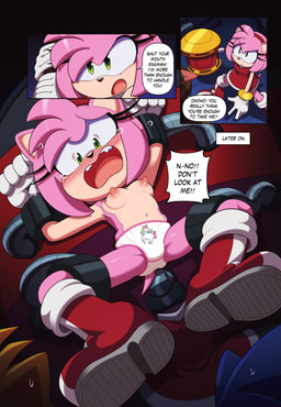 angry anthro blush blush_lines bodily_fluids boots breasts childish_panties clothed clothing colored_edge_panties crying embarrased_female embarrassed erect_nipples female footwear fur gloves hair handwear nipples panties panties_only pink_body pink_fur pink_hair pink_nipples print_clothing print_underwear shoes small_breasts solo spread_legs spreading tears text topless topless_female trapped underwear underwear_only unicorn_panties white_clothing white_panties white_underwear euf-dreamer sega sonic_the_hedgehog_(series) amy_rose dr._eggman miles_prower sonic_the_hedgehog eulipotyphlan hedgehog mammal 2025 comic english_text hi_res