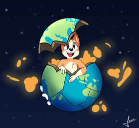 anthro earth female happy heart_symbol planet solo space star young young_anthro young_female samirachuni bluey_(series) bingo_heeler australian_cattle_dog canid canine canis cattledog domestic_dog herding_dog mammal pastoral_dog absurd_res digital_media_(artwork) digital_painting_(artwork) hi_res painting_(artwork)
