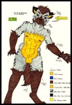 anthro balls black_border border feet fur genitals hair looking_at_viewer male markings nipples nude paws simple_background solo spots spotted_body spotted_fur tail text cougar_leon javier_hernandez hyena mammal spotted_hyena werecreature werehyena 2024 english_text hi_res marker_(artwork) traditional_media_(artwork)