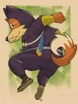 anthro biped black_nose clothed clothing footwear kemono male sandals shoes simple_background slightly_chubby socks socks_with_sandals solo kamui_shirow dragon_ball shu_(dragon_ball) canid canine canis domestic_dog mammal shiba_inu spitz 2024 absurd_res hi_res