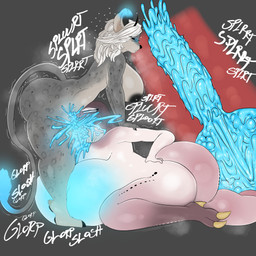 animal_genitalia animal_penis anthro balls barbell_piercing big_balls big_breasts big_butt big_nipples big_penis black_nipples black_sclera blue_eyes blue_penis blue_tail blue_tail_tip bodily_fluids breasts butt cum cum_covered_penis cum_in_mouth cum_in_stomach cum_in_throat cum_inflation cum_inside cum_leaking_out cum_on_face cum_on_penis deep_throat dipstick_tail duo equine_genitalia equine_penis fellatio female genital_fluids genitals glowing glowing_cum glowing_ear_tips glowing_ears glowing_eyes glowing_genitalia glowing_tail gynomorph hair horn inflation internal internal_oral intersex intersex/female markings nipple_barbell nipple_piercing nipples oral oral_canal oral_only oral_penetration penetration penile penis piercing precum saggy_balls saliva sex shaking size_difference tail tail_markings thick_tail thick_thighs trembling unusual_bodily_fluids unusual_cum unusual_genital_fluids vein veiny_balls veiny_penis white_hair white_nipples wide_hips slinkmayker neia_(rivetstheblue) riva_(rivetstheblue) demon felid hybrid mammal pantherine reptile scalie snake snow_leopard 1:1 absurd_res hi_res