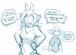 2d_animation animated anthro basitin bottomless bouncing bouncing_breasts breasts clothed clothing conditional_dnp dialogue duo ears_back english_text felid female flora_(twokinds) frame_by_frame fur insane keidran keith_keiser laugh male mammal monochrome open_mouth pantherine pivoted_ears portal short_playtime simple_background sketch smile striped_body striped_fur stripes text thinking_with_portals tiger tom_fischbach twokinds white_background