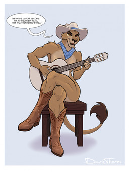 5_fingers acoustic_guitar anthro anthrofied arm_tuft arms_bent athletic athletic_anthro athletic_female bent_leg big_breasts big_iris biped black_claws black_eyebrows black_lips black_nose black_text blue_background boots border breasts brown_body brown_fur brown_tail_tuft chair cheek_tuft chin_tuft claws clothing collarbone convenient_censorship countershade_face countershade_fur countershade_neck countershade_torso countershading country_girl cowboy_boots cowboy_hat crossed_legs curved_eyebrows dialogue ear_tuft ears_through_headwear elbow_tuft eye_markings eyebrows eyelashes facial_tuft fangs female finger_claws fingerless_(marking) fingers footwear front_view fur fur_tuft furniture glistening glistening_body glistening_breasts glistening_eyelids glistening_eyes glistening_fur glistening_legs glistening_lips glistening_thighs guitar hat headgear headwear holding_guitar holding_musical_instrument holding_object humanoid_hands iris kerchief lidded_eyes light_body light_fur lips long_tail looking_at_viewer markings mature_anthro mature_female mostly_nude mostly_nude_anthro mostly_nude_female multicolored_body multicolored_boots multicolored_clothing multicolored_cowboy_boots multicolored_cowboy_hat multicolored_footwear multicolored_fur multicolored_hat multicolored_headgear multicolored_headwear multicolored_kerchief multicolored_neckerchief muscular muscular_thighs music musical_instrument name_drop name_in_dialogue neckerchief neckwear on_chair open_mouth open_smile pattern_boots pattern_clothing pattern_cowboy_boots pattern_footwear pattern_kerchief pattern_neckerchief pink_tongue plantigrade plucked_string_instrument pupils red_eyes shadow shoes shoulder_tuft simple_background sitting sitting_on_chair smile smiling_at_viewer snout solo speech_bubble strategically_covered string_instrument tail tail_tuft talking_to_viewer tan_body tan_ears tan_fur tan_tail teeth text thick_bottom_lip thick_eyebrows thick_neck thick_thighs tongue tuft two_tone_clothing two_tone_cowboy_hat two_tone_hat two_tone_headgear two_tone_headwear two_tone_kerchief two_tone_neckerchief white_body white_border white_breasts white_countershading white_fur white_markings white_speech_bubble wide_hipped_anthro wide_hipped_female wide_hips wood wood_chair wood_furniture yellow_sclera darkthorns disney the_lion_king zira_(the_lion_king) felid lion mammal pantherine 2024 artist_name digital_drawing_(artwork) digital_media_(artwork) english_text hi_res