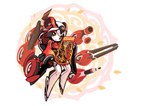 :d animal_ears anthro asian_clothing chinese_clothing chinese_dress chinese_knot clothing commentary digitigrade dress east_asian_clothing english_commentary female fingerless_gloves floating forceps gloves hair handwear head_tilt holidays horn joints knife long_hair looking_at_viewer machine medical_instrument model_kit non-web_source open_mouth paint pen red_clothing red_dress red_horn robot_joints scientific_instrument scissors sheep_ears sheep_horns smile solo spray_paint sprue surgical_instrument three-quarter_view tools tsurime tweezers water_sleeves white_hair yellow_eyes tyson_tan chinese_new_year chinese_zodiac electric_hearts year_of_the_goat bovid caprine mammal robot sheep 2014 absurd_res adobe_photoshop_(artwork) digital_media_(artwork) hi_res signature