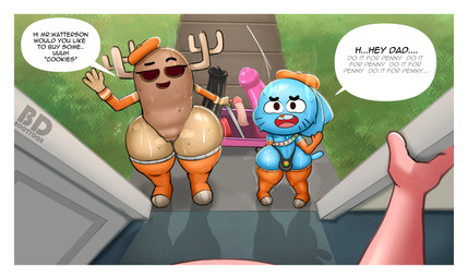 anthro beret black_eyes blue_body bodily_fluids clothed clothing dialogue dildo ellipsis empty_eyes female first_person_view genitals gesture gloves group handwear hat headgear headwear huge_thighs legwear loli looking_at_viewer male male_anthro male_pov nude open_door open_mouth pink_body question sex_toy shota speech_bubble sweat sweaty_legs sweaty_thighs tan_body text thick_thighs thigh_highs thong trio underwear vehicle vulva wagon waving waving_at_viewer whiskers yes-no_question young young_anthro young_female young_humanoid young_male bootydox cartoon_network the_amazing_world_of_gumball gumball_watterson penny_fitzgerald richard_watterson domestic_cat felid feline felis humanoid mammal 2023 absurd_res digital_media_(artwork) english_text hi_res shaded unavailable_at_source father_(lore) father_and_child_(lore) father_and_son_(lore) parent_(lore) parent_and_child_(lore) parent_and_son_(lore) son_(lore)