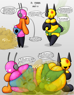 :3 antennae_(anatomy) big_breasts big_butt blush bodily_fluids breast_squish breasts brown_fart_cloud bulge bulge_from_behind butt butt_squish butts_touching clothing clothing_transformation cruelty dialogue dirty_talk duo_focus eyes_closed facial_markings fart fart_cloud fart_fetish fart_sniffing fart_torture farting_on_another farting_on_face farting_though_another forehead_markings gradient_background green_fart_cloud group gynomorph half-closed_eyes head_markings huge_breasts huge_butt inanimate_transformation intersex kneeling legwear machine male markings muffin_top narrowed_eyes navel panties panties_transformation patting_butt permanent permanent_transformation profanity puffy_sleeves simple_background slightly_chubby smile sniffing sound_effects speech_bubble squish standing stink_fumes sweat sweater sweaty_butt tear_(marking) tears text thigh_highs thigh_squish topwear transformation underwear underwear_transformation vowelless vowelless_sound_effect wide_eyed wide_hips pincoosh rain_world videocult five_pebbles_(rain_world) looks_to_the_moon_(rain_world) no_significant_harassment_(rain_world) seven_red_suns_(rain_world) animate_inanimate iterator_(rain_world) robot 2026 absurd_res digital_media_(artwork) english_text hi_res signature adopted_(lore) adoptive_brother_(lore) adoptive_sibling_(lore) adoptive_sister_(lore) nonbinary_(lore) pseudo_incest_(lore)