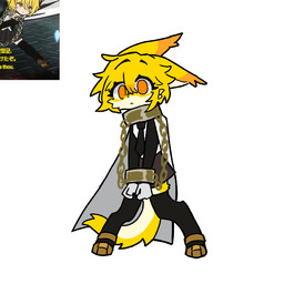 3_toes ambiguous_gender anthro anthrofied bent_legs black_clothing black_eyebrows black_suit black_tie_(suit) blonde_hair bottomwear bound chain chained closed_frown clothing digitigrade dipstick_ears ear_markings eyebrow_through_hair eyebrows eyelashes feet fluffy fluffy_tail frown fur gloves hair handwear kemono mouth_closed multicolored_body multicolored_ears multicolored_fur orange_eyes screencap shackled_neck shackled_wrists skirt solo standing suit tail thick_thighs toes translucent translucent_hair white_body white_fur yellow_body yellow_fur clear_all_ralm limbus_company project_moon don_quixote_(limbus_company) domestic_cat felid feline felis mammal 1:1 2026 reference_image female_(lore)