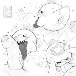 after_anal anus being_watched big_penis blush blush_lines blushing_profusely bodily_fluids crown cum cum_string disembodied_hand disembodied_penis duo ellipsis erection face_fucking fellatio foreskin front_view genital_fluids genitals glans headgear high-angle_view humanoid_genitalia humanoid_penis irrumatio licking looking_at_another looking_at_genitalia looking_at_penis male male/male male_focus male_human male_penetrated multiple_positions navel one_eye_closed open_mouth oral oral_penetration partially_retracted_foreskin penetration penile penile_penetration penis penis_in_mouth penis_lick pull_out rear_view saliva sex short_tail simple_background solo_focus tail tears tongue white_background rokacake luigi's_mansion mario_bros nintendo king_boo boo_(mario) human mammal waddling_head 1:1 2026 digital_drawing_(artwork) digital_media_(artwork) greyscale monochrome