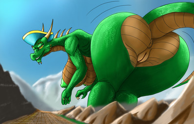 anthro big_butt breasts butt city female genitals growing growth huge_butt hyper hyper_butt macro nature nude solo vulva whitedragon1204 mythology dragon mythological_creature mythological_scalie scalie absurd_res hi_res