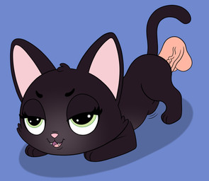 abdominal_bulge ass_up balls bestiality black_body black_ears black_fur blue_background cute_fangs duo eyelashes fangs female feral feral_penetrated fur genitals green_eyes half-closed_eyes head_tuft human_on_feral human_penetrating human_penetrating_feral interspecies male male/female narrowed_eyes open_mouth penetration penis pink_inner_ear pink_nose sex simple_background solo_focus teeth tongue tuft vaginal vaginal_penetration dovecoon hasbro littlest_pet_shop littlest_pet_shop:_a_world_of_our_own jade_catkin bombay_cat domestic_cat felid feline felis human mammal 2019 digital_drawing_(artwork) digital_media_(artwork)