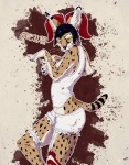 ambiguous_gender anthro clothing fur lilithmincemeat markings solo spots spotted_body spotted_fur tail underwear oliverfox lilith_(oliverfox) felid feline mammal serval