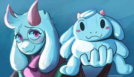 anthro clothing eyewear fur glasses green_clothing green_robe holding_object holding_plushie horn male mouth_closed pink_eyes pink_horn pink_scarf plushie robe round_glasses scarf solo wearing_glasses white_body white_fur simonsquared deltarune undertale_(series) fat_ralph ralsei bovid caprine goat mammal 2025 english_description hi_res meme