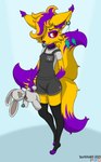 ageplay anthro ear_piercing female infantilism piercing plushie roleplay solo stubborn teddy_bear xenas young darkholm1 canid canine fox mammal hi_res