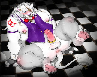 anthro anus balls biceps big_muscles blush bottomless bow_tie clothed clothing cock_ring erection eye_patch eyewear facial_piercing feline fishnet fur gaping gaping_anus genital_piercing half-dressed hindpaw hyenaface league_of_legends lion male mammal muscles nipple_piercing nipples nose_piercing nose_ring pawpads paws penis piercing presenting presenting_anus presenting_penis rengar solo spread_legs spreading tattoo vest video_games white_fur white_lion
Rating: Explicit
Score: 10
User: BottleCap
Date: February 06, 2015 anthro anus balls biceps big_muscles blush bottomless bow_tie clothed clothing cock_ring erection eye_patch eyewear facial_piercing feline fishnet fur gaping gaping_anus genital_piercing half-dressed hindpaw hyenaface league_of_legends lion male mammal muscles nipple_piercing nipples nose_piercing nose_ring pawpads paws penis piercing presenting presenting_anus presenting_penis rengar solo spread_legs spreading tattoo vest video_games white_fur white_lion
Rating: Explicit
Score: 10
User: BottleCap
Date: February 06, 2015
