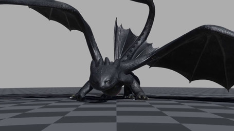 animal_genitalia animal_penis black_body black_scales bodily_fluids claws erection feet feral finger_claws genitals green_eyes happy looking_at_viewer lying male membrane_(anatomy) membranous_wings on_back open_mouth paws penis quadruped saliva saliva_string scales simple_background smile solo tail teeth toe_claws toes tongue tongue_out wings fizzthetiger dreamworks european_mythology how_to_train_your_dragon mythology toothless dragon fury_(httyd) mythological_creature mythological_scalie night_fury scalie western_dragon 16:9 3d_(artwork) 3d_animation animated digital_media_(artwork) hi_res no_sound short_playtime video widescreen