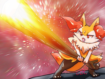 3_fingers 3_toes action_pose ambiguous_anthro ambiguous_gender anthro arm_tuft biped black_body cheek_tuft chest_tuft digitigrade dipstick_tail dutch_angle elemental_manipulation eyelashes facial_tuft featureless_crotch feet fingers fire fire_manipulation flat_chested front_view fur hip_tuft holding_object holding_stick inner_ear_fluff markings motion_blur multicolored_body multicolored_fur narrowed_eyes nude_ambiguous nude_anthro open_:3 open_mouth orange_body orange_eyes orange_fur orange_inner_ear_fluff orange_nose orange_tail_tip pointy_ears pose prick_ears shoulder_tuft simple_background solo standing stick tail tail_markings tapering_snout toes tongue tuft two_tone_tail white_body white_fur wide_stance yellow_body yellow_fur yellow_tail quail_00n0 nintendo pokemon braixen canid generation_6_pokemon mammal pokemon_(species) 2021 4:3 colored digital_drawing_(artwork) digital_media_(artwork) japanese_description shaded translated_description