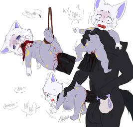 abdominal_bulge adult_on_young age_difference anal anal_penetration animal_genitalia anthro balls black_body black_fur blood blush bodily_fluids butt child_murder crying dialogue diaper duo equine_genitalia erection feet fingers flaccid forced foreskin fur genital_fluids genitals gore gore_focus humanoid_genitalia humanoid_penis long_foreskin male male/male male_anthro male_penetrated male_penetrating male_penetrating_male markings neonate nude older_anthro older_dom_younger_sub older_male older_on_young older_rape open_mouth pain painful_penetration peeing penetration penile penis rape screaming sex shota simple_background size_difference small_balls small_penis snuff speech_bubble spread_legs spreading star_(marking) tail tears text tight_foreskin toddler toes unretracted_foreskin urine white_body white_fur young young_anthro young_male young_penetrated young_raped younger_anthro younger_male younger_penetrated younger_raped sleepytoy dozyjunge canid canine canis equid equine horse mammal wolf absurd_res digital_media_(artwork) english_text hi_res
