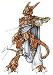 anthro armor dual_wielding front_view holding_melee_weapon holding_object holding_sword holding_weapon machine male melee_weapon rapier simple_background solo standing sword tail technophilia text weapon white_background ollie_canal mythology advanced_nimblewright dragon mythological_creature mythological_scalie robot scalie 2007 colored_pencil_(artwork) english_text full-length_portrait portrait traditional_media_(artwork)