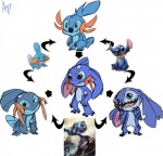 alternate_species blue_body fusion group hexafusion male reference_image sharp_teeth teeth unknown_artist disney league_of_legends lilo_and_stitch nintendo pokemon riot_games tencent fizz_(lol) stitch_(lilo_and_stitch) alien experiment_(lilo_and_stitch) generation_3_pokemon marine mudkip pokemon_(species) yordle crossover official_art