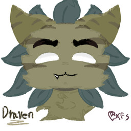 brown_body brown_fur clothing fur headgear headwear leaf_clothing male smile solo xfs mewgenics draven_(mewgenics) domestic_cat felid feline felis mammal 1:1
