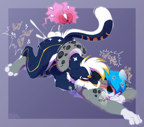 ambiguous_gender anthro anthro_on_anthro anthro_penetrated anthro_penetrating anthro_penetrating_anthro balls bite biting_another blue_body blue_eyes blue_fur blue_hair blush blush_lines blushing_profusely bodily_fluids cheek_tuft cum cum_inside cumshot ejaculation facial_tuft fur genital_fluids genitals grey_body grey_fur growling hair heart_symbol impregnation impregnation_view male male/ambiguous male_penetrating motion_lines multicolored_body multicolored_fur multicolored_hair onomatopoeia open_mouth ovum penetration pinned pinned_to_ground sex shoulder_bite sound_effects sperm_cell spread_legs spreading sweat sweatdrop tears teary_eyes teeth text tuft white_body white_fur white_hair yellow_body yellow_fur lustwasp felid feline felis mammal pantherine snow_leopard absurd_res hi_res