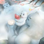 anthro balls belly detailed_background erection fur genitals group hot_spring humanoid_genitalia humanoid_hands humanoid_penis male male/male onsen overweight overweight_male penis sitting water white_body white_fur young young_anthro m7 bear mammal polar_bear ursine 1:1 2018 father_(lore) father_and_child_(lore) father_and_son_(lore) parent_(lore) parent_and_child_(lore) parent_and_son_(lore) son_(lore)