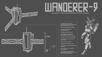 antennae_(anatomy) anthro chart clothed clothing digitigrade female machine science_fiction size_chart skimpy solo space_probe spacecraft text underwear vehicle panzerdancer wanderer-9 living_machine living_vehicle robot 16:9 english_text hi_res monochrome widescreen