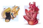 2020 5_fingers ampere_(character) anthro balls big_balls big_breasts big_nipples big_penis blonde_hair bodily_fluids bottomwear breasts breath clothed clothing crop_top dragon erection female fingers genitals gynomorph hair hand_on_leg hi_res huge_penis hyper hyper_genitalia hyper_penis intersex kanel long_tongue looking_at_genitalia looking_at_penis lying multiple_images mythological_creature mythological_scalie mythology nipple_fetish nipple_play nipple_suck nipples nude on_back onomatopoeia open_mouth partially_clothed penis raised_leg red_body red_eyes red_hair saliva scalie shaded sharp_teeth shirt shorts signature simple_background sitting_on_tail solo sound_effects spiked_penis spikes spikes_(anatomy) spread_legs spreading sucking sweat sweaty_balls sweaty_genitalia tail teeth text throbbing throbbing_penis tight_clothing tongue tongue_out topwear vein veiny_penis white_background wide_hips yellow_body yellow_eyes