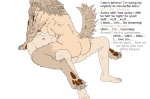 akam anthro breasts butt canid canine canis duo english_text female female_penetrated fur hair happy human human_on_anthro imminent_transformation interspecies long_hair male male/female male_penetrating male_penetrating_female mammal multi_breast nipples penetration pre-transformation sex simple_background snout spread_legs spreading tail text transformation transformation_through_sex white_background wolf