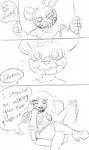 animatronic anthro ball_gag clothing comic duo english_text female five_nights_at_freddy's five_nights_at_freddy's_3 footwear gag hi_res high_heels human machine male mammal monochrome nipple_piercing nipples piercing robot rudy_(fansmut) scottgames shoes springtrap_(fnaf) text unnecessaryfansmut