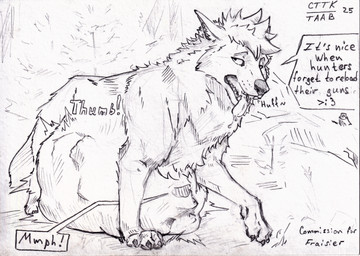 after_vore belly big_belly digestion duo fatal_vore feral feral_pred imprints male male/male unwilling_prey vore anxiousboar canid canine canis coyote domestic_dog mammal absurd_res comic hi_res sketch traditional_media_(artwork)