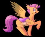 alpha_channel arthropod changeling equid equine female friendship_is_magic hasbro hi_res hybrid mammal my_little_pony mythological_creature mythological_equine mythology pc012 pegaling pegasus reformed_changeling scootaloo_(mlp) solo wings