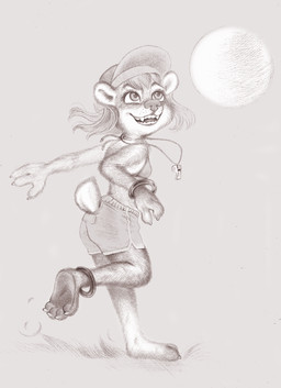 4_fingers 4_toes anklet anthro ball bangle barefoot bikini bikini_top bottomwear bracelet claws clothing dolphin_shorts fangs feet female fingers fur furgonomics grey_background hair hat headgear headwear jewelry one_leg_up open_mouth open_smile paws raised_leg scut_tail short_tail shorts simple_background smile soles solo swimwear tail teeth toes tomboy two-piece_swimsuit whistle_(object) young young_anthro young_female fuchs bear mammal absurd_res greyscale hi_res monochrome sketch traditional_media_(artwork)