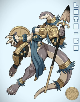 5_fingers 5_toes anklet anthro armor athletic athletic_female barefoot blue_background blue_sclera bodily_fluids breasts claws cleavage clothed clothing crazed_look feet female finger_claws fingers forked_tongue greaves grey_body grey_scales grin holding_melee_weapon holding_object holding_polearm holding_spear holding_weapon humanoid_feet humanoid_hands hunter inner_boob jewelry looking_at_viewer medium_breasts melee_weapon non-mammal_breasts open_mouth open_smile pauldron pelvic_curtain plantigrade polearm pupils saliva saliva_string scales sharp_teeth shield simple_background slit_pupils smile solo spear stirrup_legwear teeth toe_claws toes tongue tongue_out vambrace weapon wide_eyed ceehaz palurdas_arts third-party_edit laya-ka_(ceehaz) black_mamba elapid_(snake) mamba reptile scalie snake 2d_animation animated hi_res no_sound short_playtime video