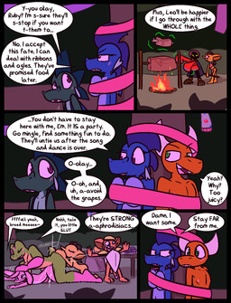 2_horns anal anthro anthro_on_anthro anthro_penetrated anthro_penetrating anthro_penetrating_anthro aphrodisiac armor black_body blue_clothing blue_robe blush breastplate cape clothing cute_fangs dialogue dirty_talk doggystyle dominant dominant_anthro dominant_male erection eye_contact eye_roll fangs female food from_behind_position fruit fur genitals grape green_body green_eyes green_hair green_pupils green_scales green_skin group hair head_grab horn larger_dom long_sleeves looking_at_another male male/male male_penetrated male_penetrating male_penetrating_male maypole oral orange_body orange_scales party pauldron penetration penis pink_body pink_fur pink_penis pink_skin plant profanity pupils purple_eyes purple_hair purple_pupils red_clothing red_robe rimming robe scales sex sharp_teeth size_difference speech_bubble standing submissive submissive_anthro submissive_male teeth text white_body white_fur white_horn yellow_body yellow_skin ultilix european_mythology mythology caspar_(ultilix) emerald_(ultilix) isabella_(ultilix) leo_the_magician ruby_(ultilix) to-be-named-later wes_(ultilix) amphibian demon dragon frog goblin lagomorph leporid mammal mythological_creature mythological_scalie rabbit scalie western_dragon 2025 comic english_text hi_res brother_(lore) brother_and_sister_(lore) sibling_(lore) sister_(lore)