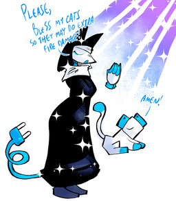 abstract_background anthro butt female feral machine nun nun_outfit prayer praying slim solo text yanisp5 deltarune undertale_(series) tasque_manager android darkner felid feline humanoid mammal robot tasque hi_res