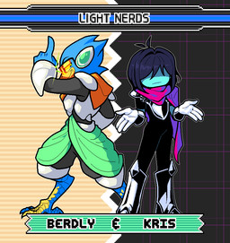 abstract_background ambiguous_gender ambiguous_human anthro armor avian_feet barefoot biped blue_body blue_feathers blue_skin cape clothed clothed_anthro clothed_human clothing digitigrade duo feathers feet fully_clothed fully_clothed_human gesture male shrug standing talons text toes discommunicator deltarune sega sonic_advance_3 sonic_the_hedgehog_(series) undertale_(series) berdly kris_dreemurr avian bird human mammal monster 2025 character_name digital_media_(artwork) english_description english_text full-length_portrait pixel_(artwork) portrait nonbinary_(lore)