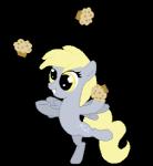 cutie_mark derp_eyes feathered_wings feathers female feral food grey_body grey_feathers juggling muffin simple_background smile solo standing transparent_background wings yellow_eyes young tomdantherock friendship_is_magic hasbro my_little_pony mythology derpy_hooves_(mlp) equid equine mammal mythological_creature mythological_equine pegasus 2014 alpha_channel animated low_res short_playtime