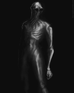 ambiguous_gender ambiguous_humanoid anterior_nasal_aperture biped black_background bone creepy head_turned horror_(theme) mouthless naturally_censored nude nude_ambiguous nude_humanoid ribs simple_background solo standing text translucent translucent_body translucent_skin louceph humanoid monster monstrous_humanoid 2018 4:5 digital_media_(artwork) digital_painting_(artwork) english_description greyscale hi_res monochrome painting_(artwork) url