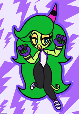 1_horn bedroom_eyes blue_eyes clenched_hands clothed clothing colored_fingernails colored_nails cosplay crossover_cosplay curled_tail eyelashes eyeshadow feet female fingerless_gloves fingernails fingers gloves green_body green_hair green_skin hair handwear horn leotard lips lipstick long_eyelashes long_hair long_tail looking_at_viewer makeup markings nails narrowed_eyes open_mouth partially_clothed pattern_background pose seductive simple_background small_feet small_waist solo striped_horn striped_markings stripes superhero tail thick_lips thick_thighs wavy_hair wide_hips yellow_eyeshadow yellow_lips yellow_sclera iamhughmungus marvel sega sonic_the_hedgehog_(series) she-hulk the_deadly_six zeena alien alien_humanoid demon humanoid zeti 2024 crossover digital_drawing_(artwork) digital_media_(artwork) hi_res signature