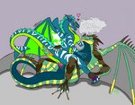 anthro bodily_fluids cum cum_inside duo female genital_fluids jackalbaby male male/female sex tail bombastic mythology opal dragon mythological_creature mythological_scalie scalie