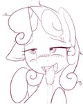 ahegao blush bodily_fluids dripping female feral horn looking_pleasured saliva saliva_drip saliva_on_tongue solo tongue tongue_out young young_feral mcsadat friendship_is_magic hasbro my_little_pony mythology sweetie_belle_(mlp) equid equine mammal mythological_creature mythological_equine unicorn 2014 digital_drawing_(artwork) digital_media_(artwork) monochrome sketch