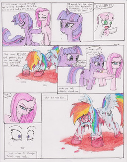 blood blue_fur chaostone comic crying cub cutie_mark dialog english_text equine female feral friendship_is_magic fur hair horn horse inside long_hair looking_at_viewer mammal multi-colored_hair my_little_pony open_mouth pink_fur pink_hair pinkamena_(mlp) pinkie_pie_(mlp) plain_background pony purple_eyes purple_fur purple_hair rainbow_dash_(mlp) rainbow_hair red_eyes shocked sweetie_belle_(mlp) tears text tongue twilight_sparkle_(mlp) two_tone_hair undead unicorn white_fur wings young zombie
Rating: Questionable
Score: 1
User: Deatron
Date: September 04, 2013