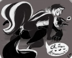 <3 areola balls black_and_white breasts butt chest_tuft claws cum cum_in_pussy cum_inside dialog erect_nipples eye_contact eyelashes female fur half-closed_eyes looney_tunes lying male missionary_position monochrome nipples on_back open_mouth penelope_pussycat penetration pepé_le_pew scratch scratching sex signature skunk spirale spread_legs spreading straight stripes submissive text tuft vaginal vaginal_penetration warner_brothers
Rating: Explicit
Score: 13
User: Adams
Date: November 28, 2012