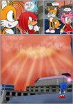 absurd_res amy_rose blue_body breasts canid canine clothed clothing comic dialogue dress echidna english_text eulipotyphlan female fox fur green_eyes hair hedgehog hi_res knuckles_the_echidna male mammal miles_prower monotreme narrow_hips nude pink_hair purple_eyes raianonzika sega sonic_adventure sonic_the_hedgehog sonic_the_hedgehog_(series) text thin_calves thin_legs thin_thighs yellow_body yellow_fur