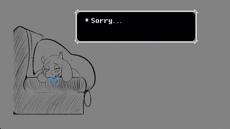anthro dialogue dialogue_box fart fart_cloud female hungover solo gassipons sound_warning undertale_(series) toriel toriel_(deltarune) bovid caprine goat humanoid mammal 16:9 animated short_playtime sound video widescreen