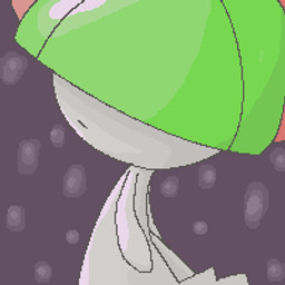 ambiguous_gender anthro armor covered_eyes grey_background grey_body headgear headgear_only helmet helmet_only looking_at_viewer looking_back simple_background snow snowing solo standing pasaran nintendo pokemon generation_3_pokemon humanoid pokemon_(species) ralts 1:1 digital_media_(artwork) low_res oekaki source_request thumbnail