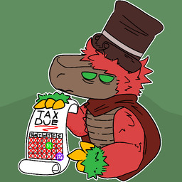 ambiguous_gender anthro brown_body calendar claws cloak clothing fur green_body green_eyes green_fur hat headgear headwear holding_object holding_paper imminent_death paper red_body red_cloak red_clothing red_fur simple_background solo text top_hat yellow_claws mao06 european_mythology greek_mythology mythology yharon_(calamity_mod) avian dragon mythological_avian mythological_bird mythological_creature mythological_firebird mythological_scalie phoenix scalie 1:1 english_text