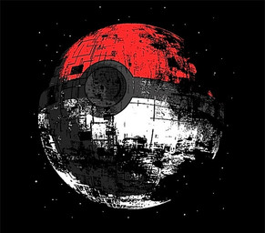 death_star humor not_furry parody pokeball space standard_pokeball star trap_(contrivance) zero_pictured unknown_artist nintendo pokemon star_wars crossover grandfathered_content