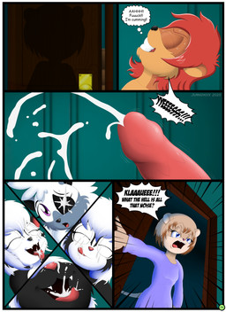bodily_fluids cum cum_in_mouth cum_inside door ejaculation genital_fluids genitals group open_door orgasm penis screaming shadow text tongue tongue_out juanonyx zeromegas idw_publishing sega sonic_the_hedgehog_(comics) sonic_the_hedgehog_(idw) sonic_the_hedgehog_(series) blanc_the_lioness klaue_the_lion lori_(jmh) natasha_(jmh) onyx_(jmh) tangle_the_lemur felid lemur lion mammal mephitid pantherine primate skunk strepsirrhine comic english_text hi_res